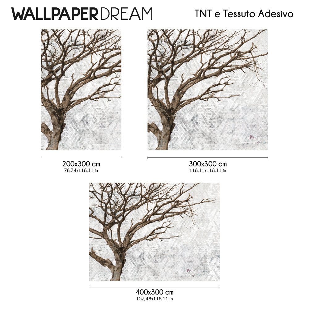 Carta da Parati Albero Invernale Dimensioni TNT Carta da Parati Albero Invernale Dimensioni TNT