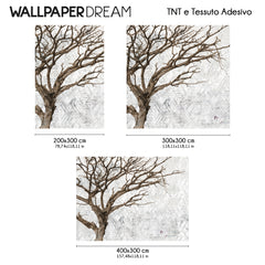 Carta da Parati Albero Invernale Dimensioni TNT Carta da Parati Albero Invernale Dimensioni TNT
