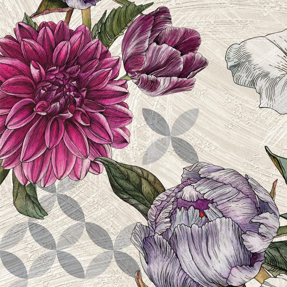 Carta da parati Bouquet di fiori Dettaglio Carta da parati Bouquet di fiori Dettaglio