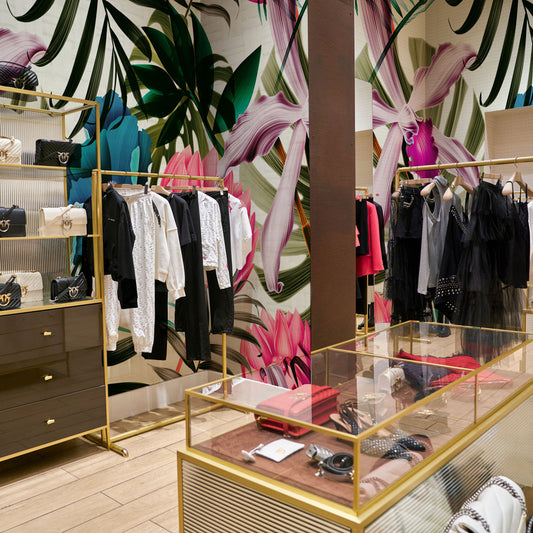 Carta da parati Profumi tropicali - esercizi commerciali