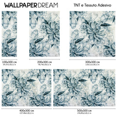 Carta da parati Rose e magnolie dimensioni TNT Carta da parati Rose e magnolie dimensioni TNT