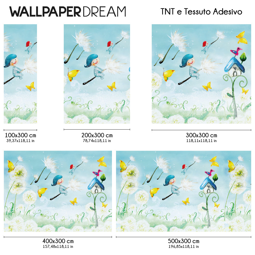 Carta da parati Soffioni dimensioni TNT Carta da parati Soffioni dimensioni TNT