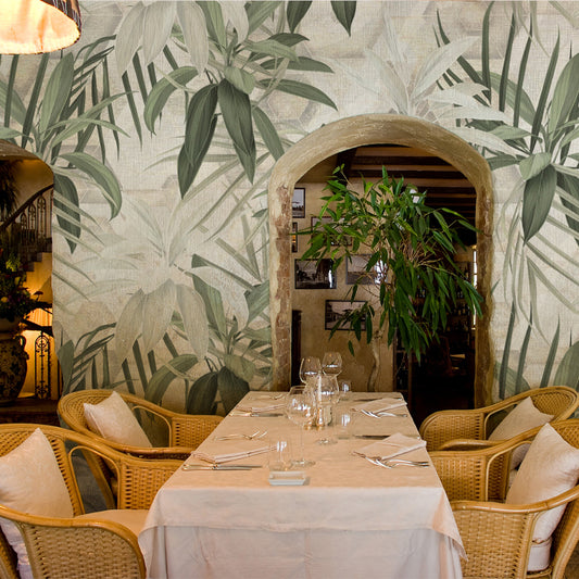 Carta da parati Leaves - esercizi commerciali, hotel
