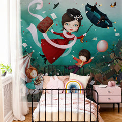 Carta da parati Mary Poppins per bambini 2 Carta da parati Mary Poppins per bambini 2