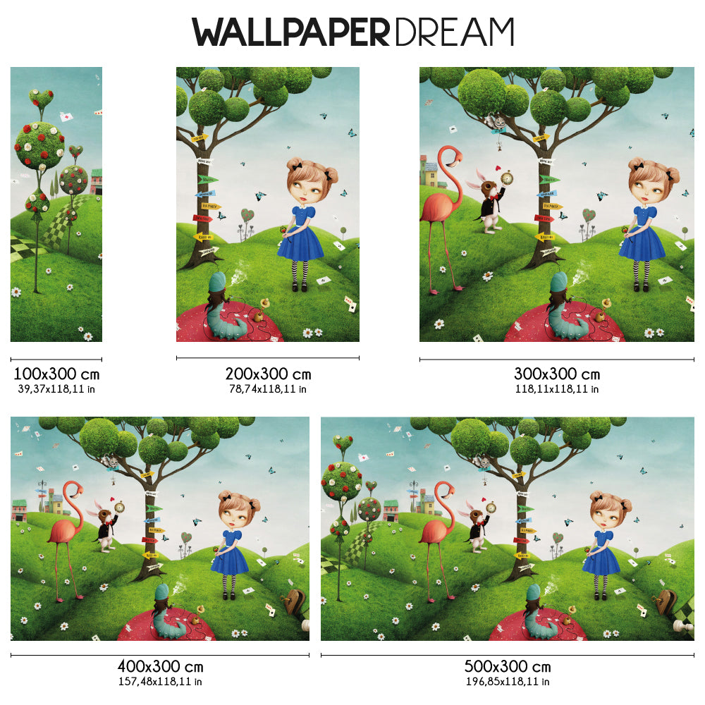 Carta da parati Alice's journey dimensioni Carta da parati Alice's journey dimensioni