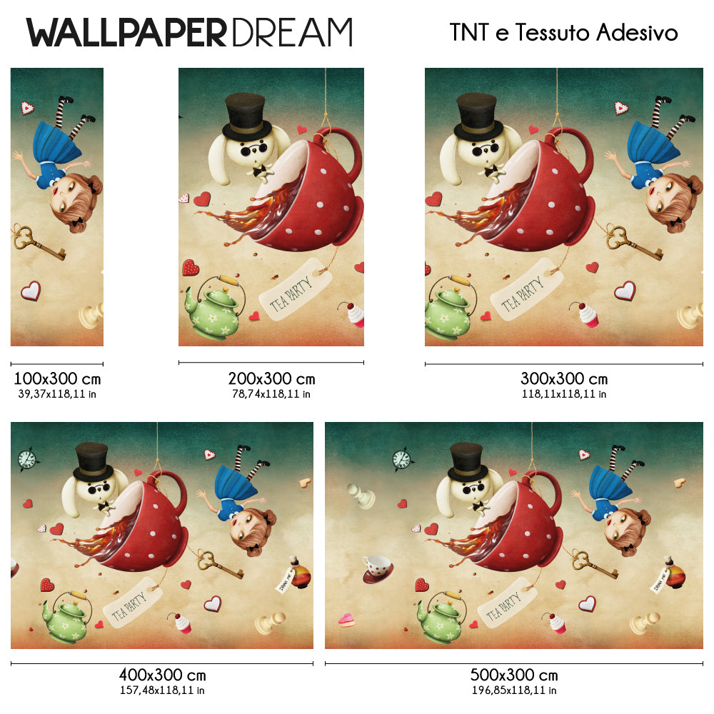 Carta da parati Alice's journey dimensioni 4 Carta da parati Alice's journey dimensioni 4