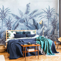 Carta da parati Palms drawing - camera da letto Carta da parati Palms drawing - camera da letto
