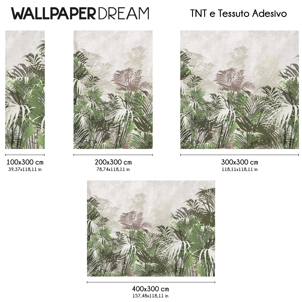 Carta da parati Foresta tropicale dimensioni TNT Carta da parati Foresta tropicale dimensioni TNT