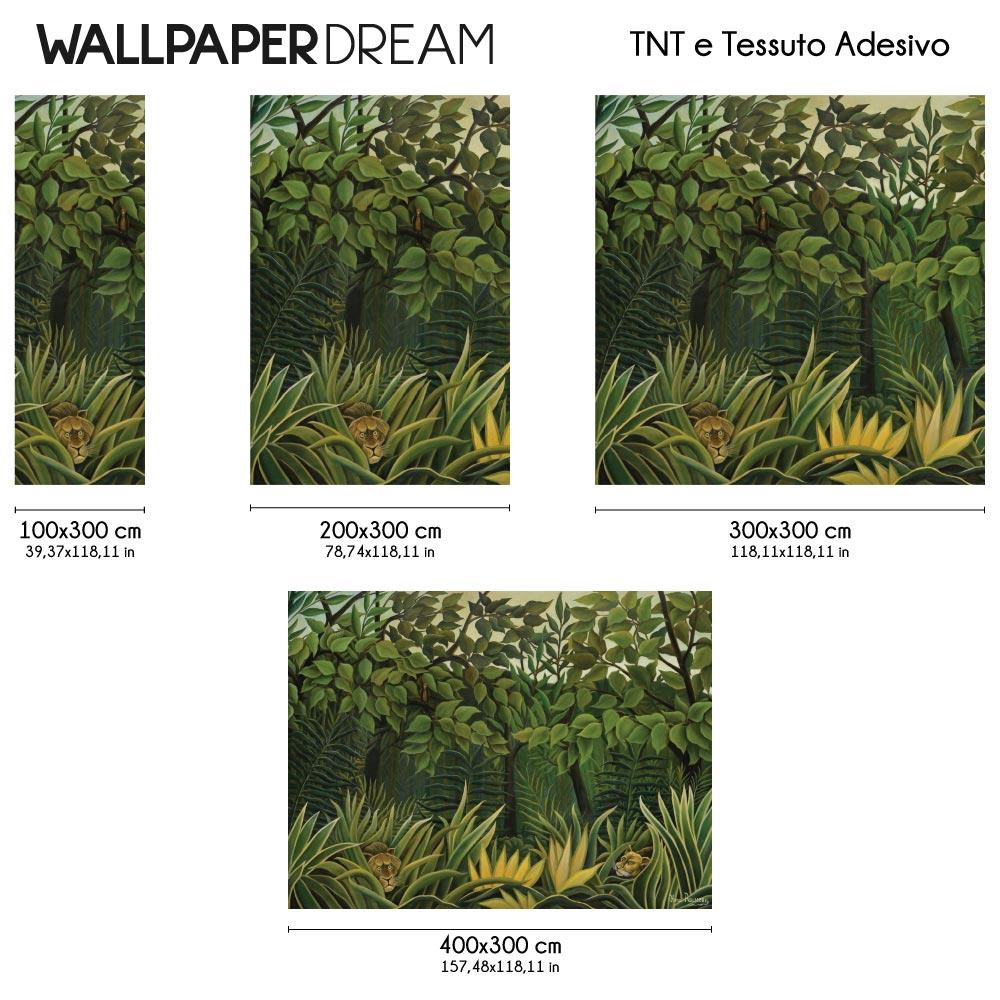 Carta da parati L'arte di Rousseau - dimensioni TNT Carta da parati L'arte di Rousseau - dimensioni TNT