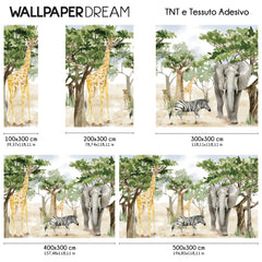 Carta da parati Boschetto savana dimensioni TNT Carta da parati Boschetto savana dimensioni TNT