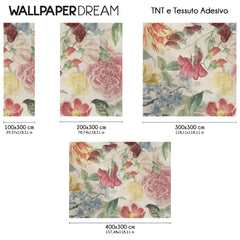 Carta da parati Affresco floreale dimensioni TNT Carta da parati Affresco floreale dimensioni TNT
