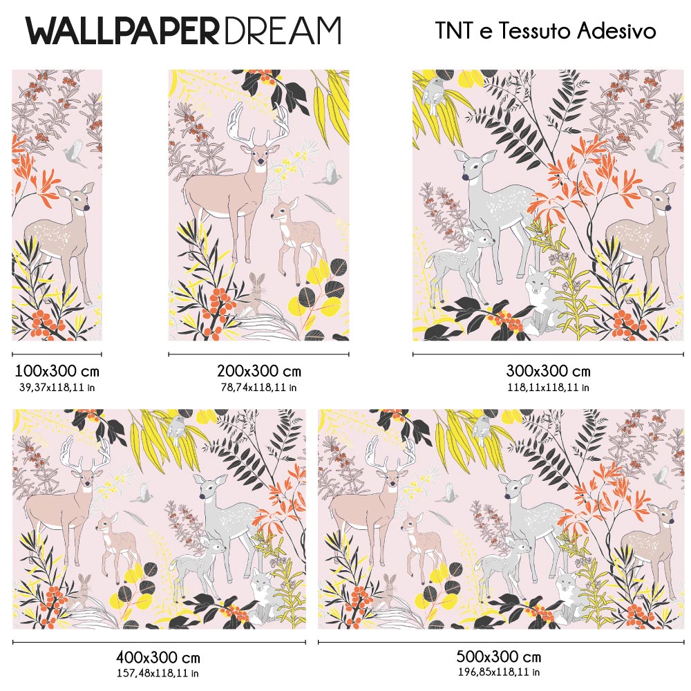 Carta da parati Nel bosco dei sogni dimensioni TNT Carta da parati Nel bosco dei sogni dimensioni TNT