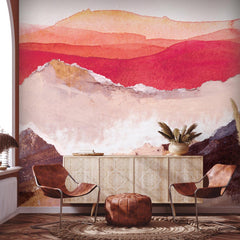 Carta da parati Tramonto astratto - soggiorno Carta da parati Tramonto astratto - soggiorno