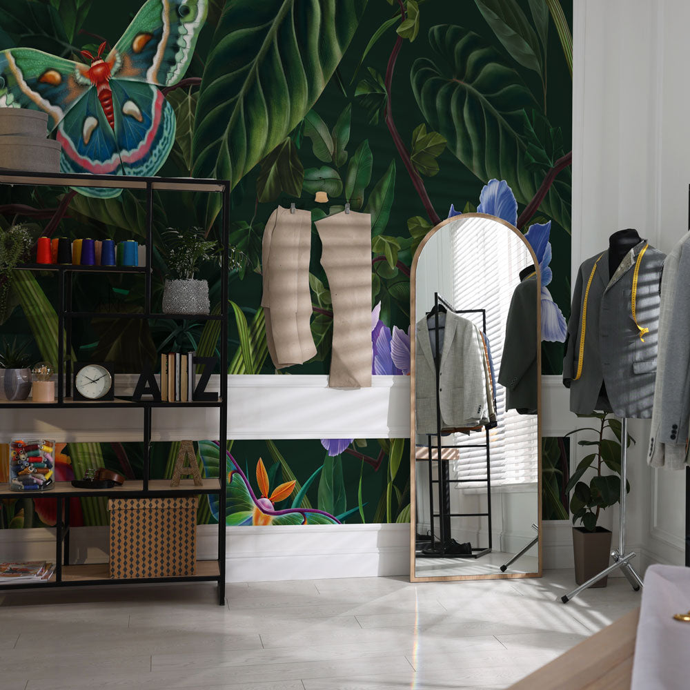 Carta da parati Il giardino delle farfalle - esercizi commerciali Carta da parati Il giardino delle farfalle - esercizi commerciali