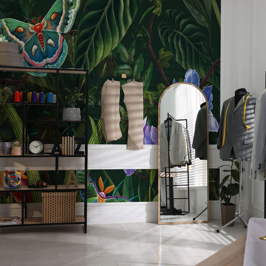 Carta da parati Il giardino delle farfalle - esercizi commerciali