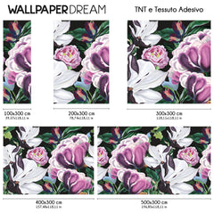 Carta da parati Fiori rigogliosi dimensioni TNT Carta da parati Fiori rigogliosi dimensioni TNT