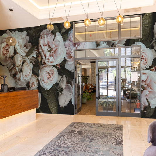 Carta da parati Roses place - hotel, esercizi commerciali