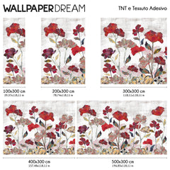 Carta da parati Flowers collage dimensioni TNT Carta da parati Flowers collage dimensioni TNT