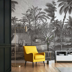 Carta da parati Rifugio tropicale - ufficio Carta da parati Rifugio tropicale - ufficio