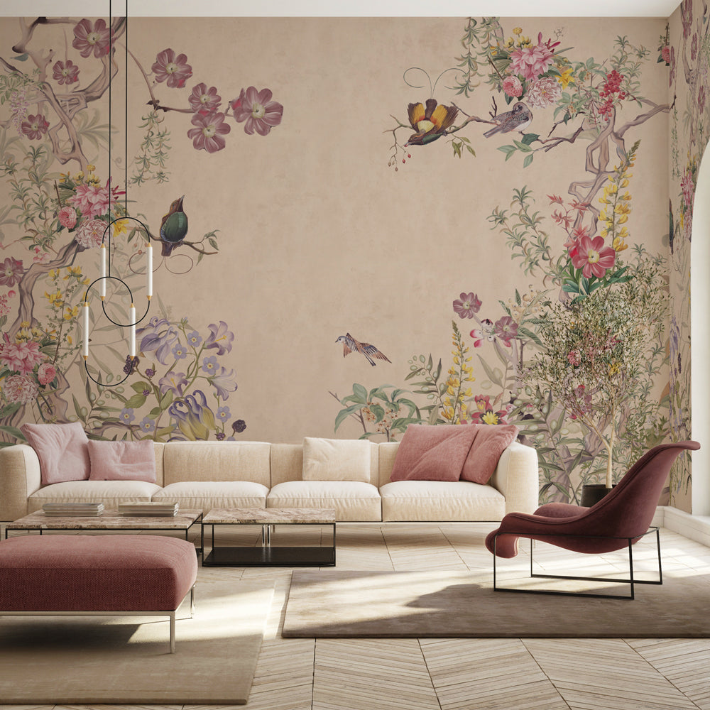 Carta da parati Antica chinoiserie - soggiorno Carta da parati Antica chinoiserie - soggiorno