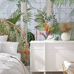 Fototapete mit tropischem Gewächshaus Fototapete mit tropischem Gewächshaus