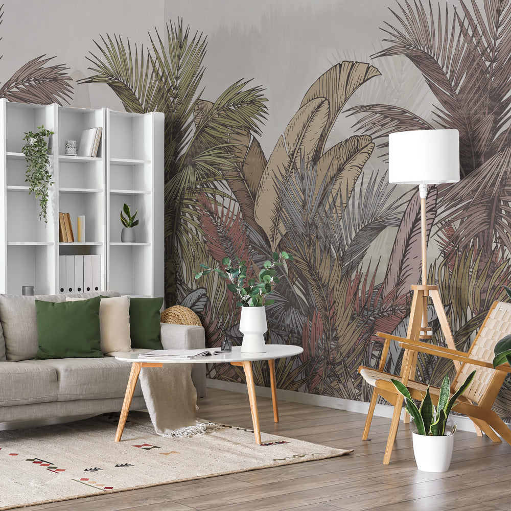 Carta da parati Palmen - sala da pranzo Carta da parati Palmen - sala da pranzo
