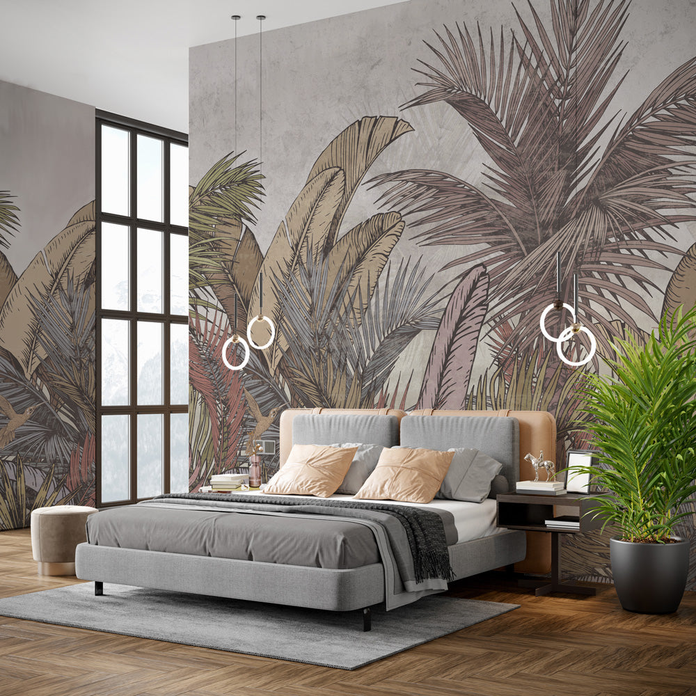 Carta da parati Palmen - camera da letto Carta da parati Palmen - camera da letto