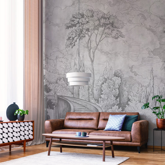 Carta da parati Giardino antico - soggiorno