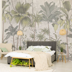 Carta da parati Tropical mural - camera da letto Carta da parati Tropical mural - camera da letto
