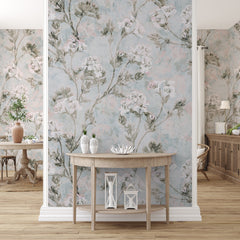 Carta da parati Floral Impression - sala da pranzo Carta da parati Floral Impression - sala da pranzo