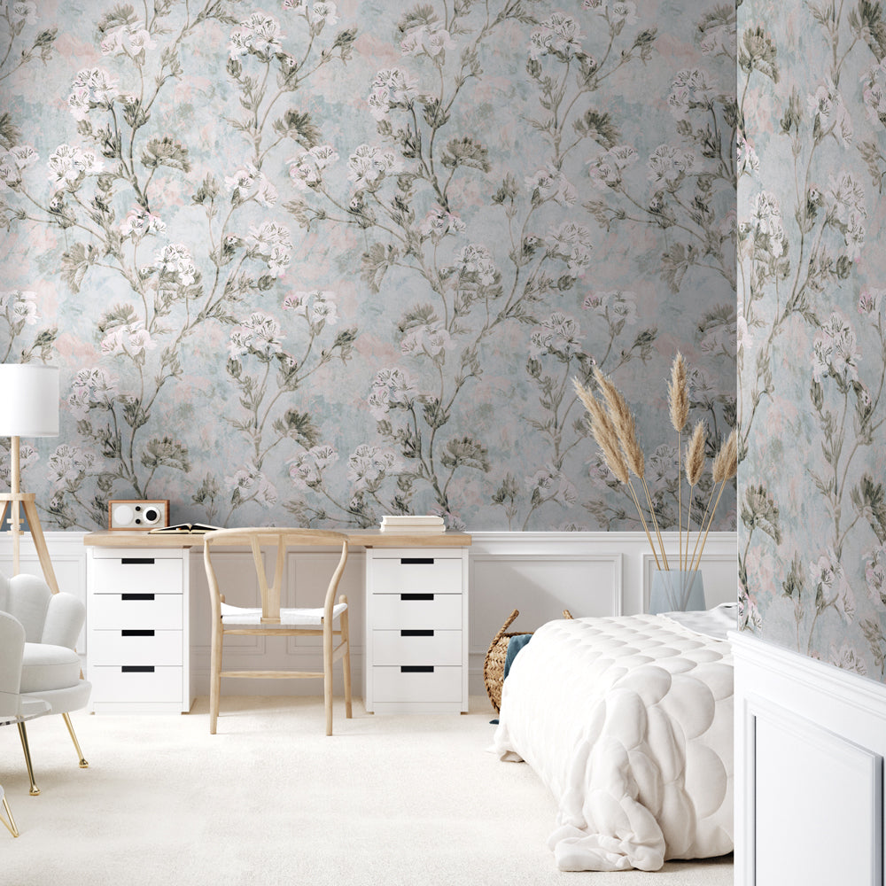 Carta da parati Floral Impression - camera da letto Carta da parati Floral Impression - camera da letto