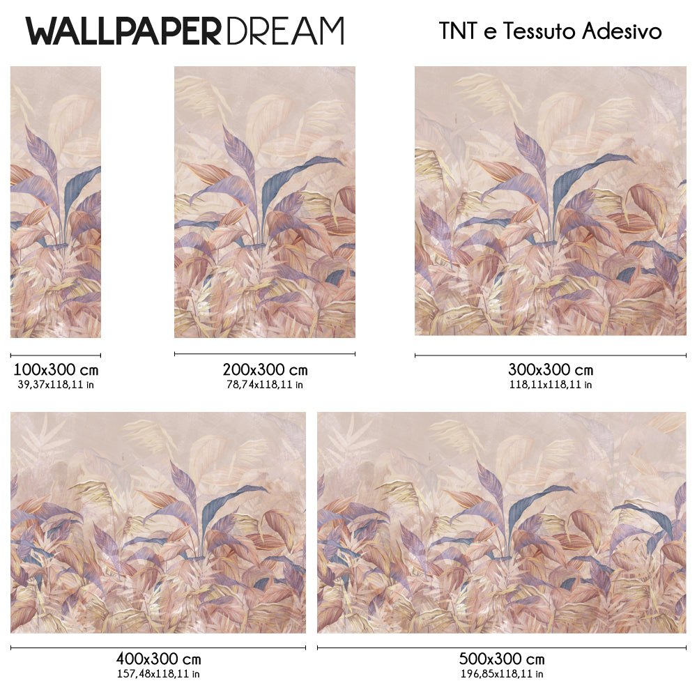 Carta da parati Fantasia Pastello dimensioni TNT Carta da parati Fantasia Pastello dimensioni TNT