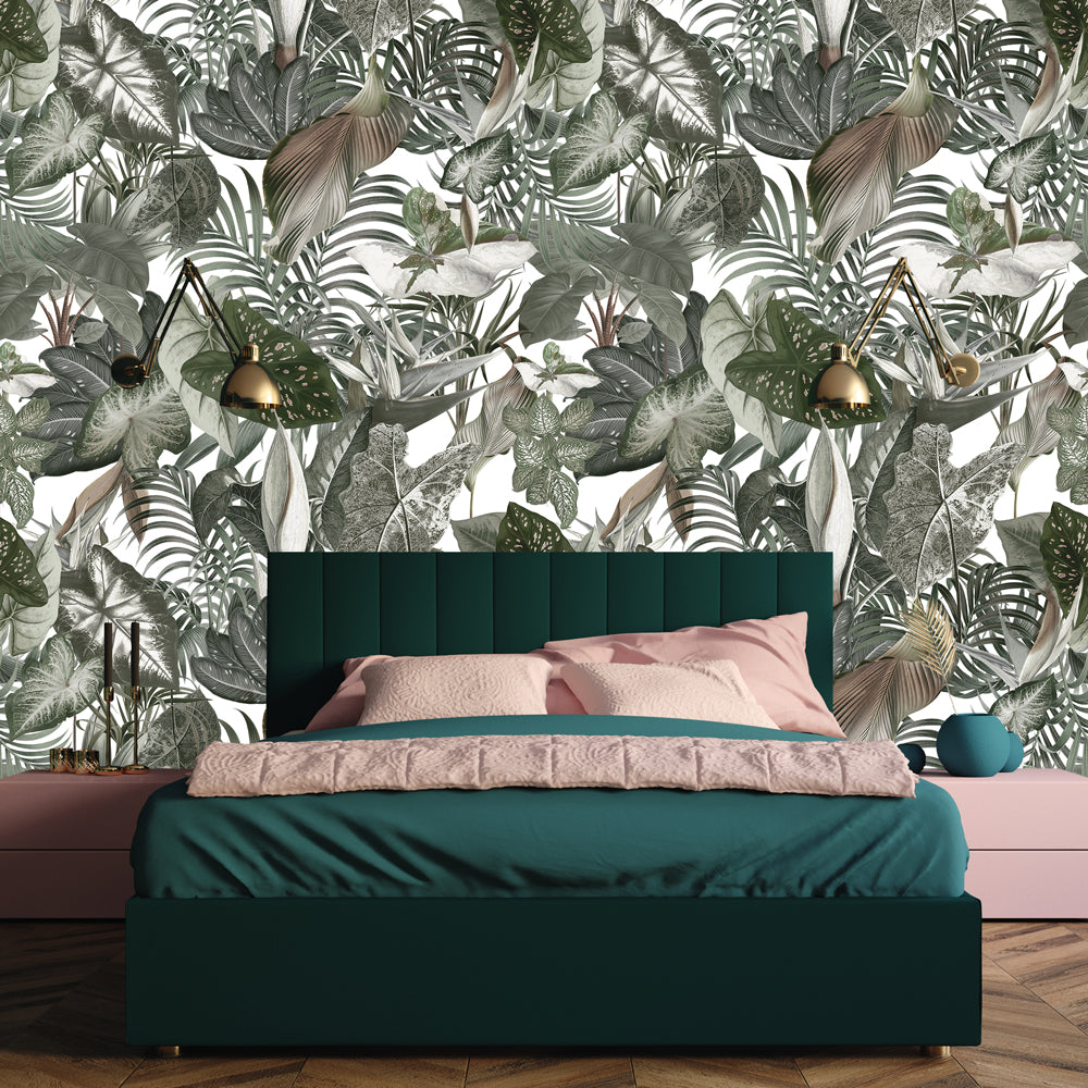 Carta da parati Flora Selvaggia - camera da letto Carta da parati Flora Selvaggia - camera da letto