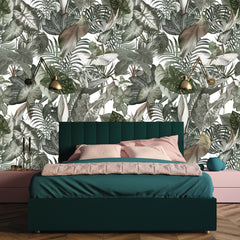 Carta da parati Flora Selvaggia - camera da letto Carta da parati Flora Selvaggia - camera da letto