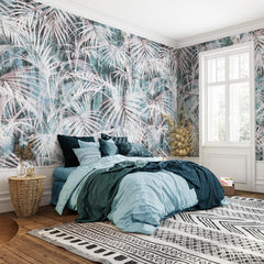 Carta da parati Esotica Eleganza - camera da letto Carta da parati Esotica Eleganza - camera da letto