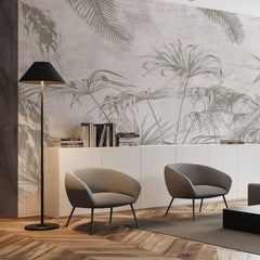 Carta da parati Brushstroke Serenity - soggiorno  | beige Carta da parati Brushstroke Serenity - soggiorno  | beige