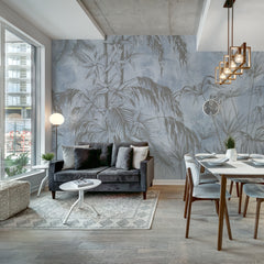 Carta da parati Brushstroke Serenity - sala da pranzo Carta da parati Brushstroke Serenity - sala da pranzo