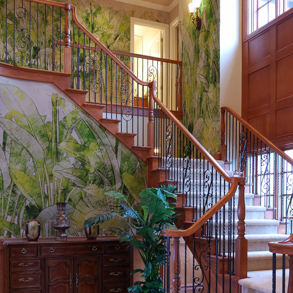 Carta da parati Foresta di palme - soggiorno Carta da parati Foresta di palme - soggiorno