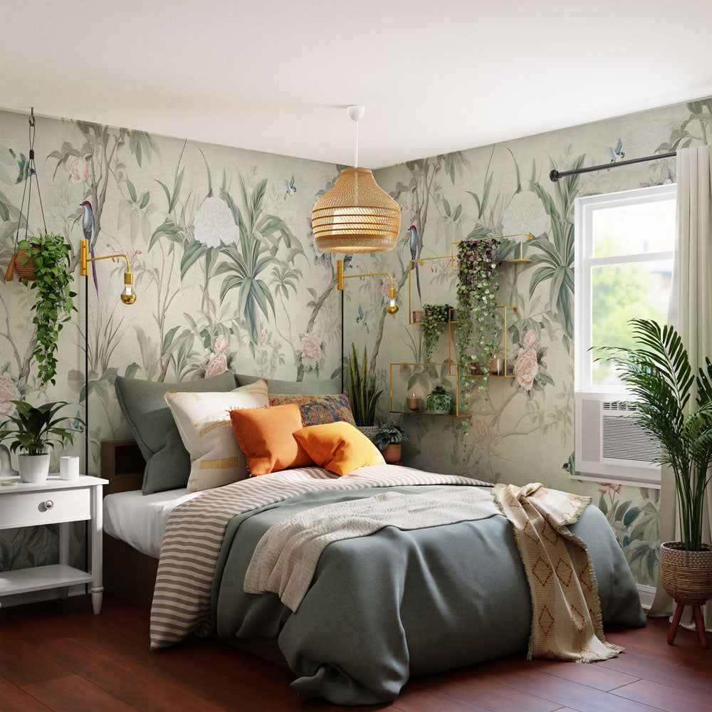 Carta da parati Antichi custodi - camera da letto Carta da parati Antichi custodi - camera da letto