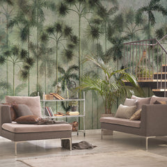 Carta da parati Palme di Carbonera - soggiorno Carta da parati Palme di Carbonera - soggiorno