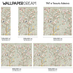 Carta da parati Roseto d'Oriente dimensioni TNT Carta da parati Roseto d'Oriente dimensioni TNT