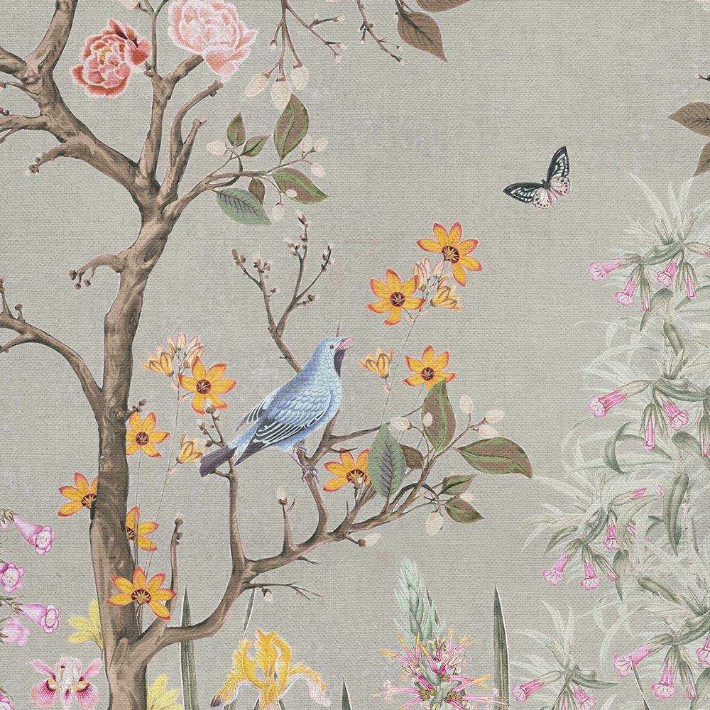 Carta da parati Roseto d'Oriente dettaglio Carta da parati Roseto d'Oriente dettaglio