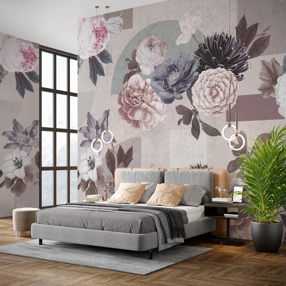 Carta da parati Brezza Cipria - camera da letto Carta da parati Brezza Cipria - camera da letto