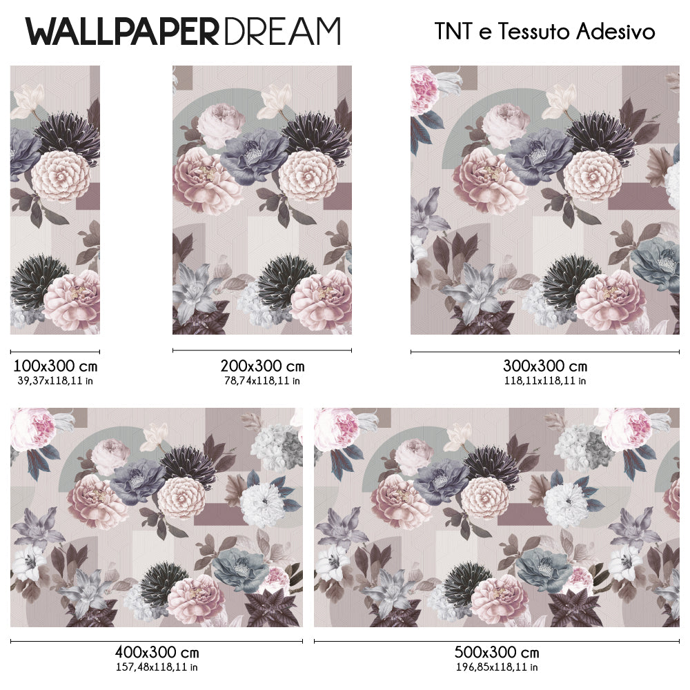 Carta da parati Brezza Cipria dimensioni TNT Carta da parati Brezza Cipria dimensioni TNT