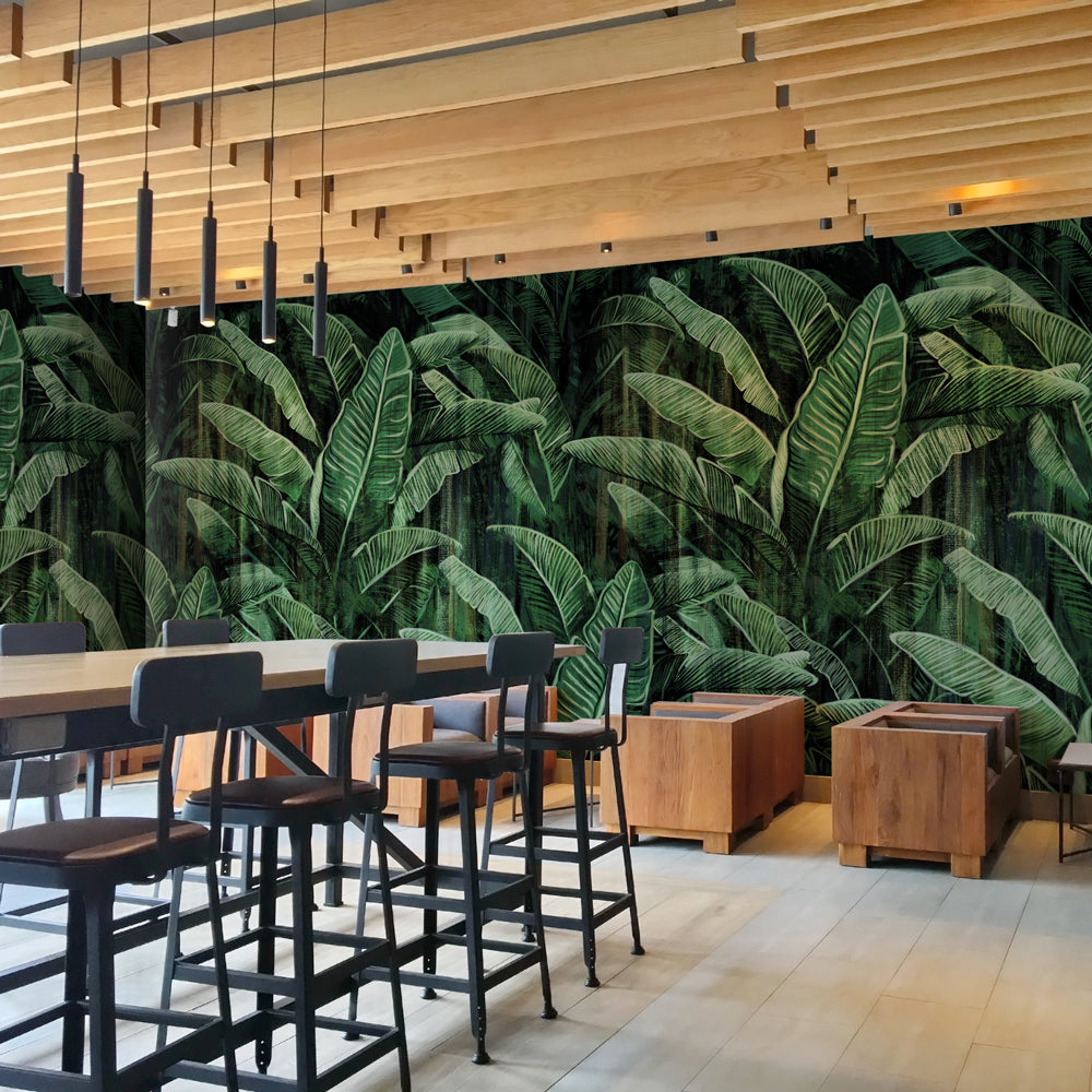 Carta da parati Musa paradisiaca - esercizi commerciali, hotel Carta da parati Musa paradisiaca - esercizi commerciali, hotel