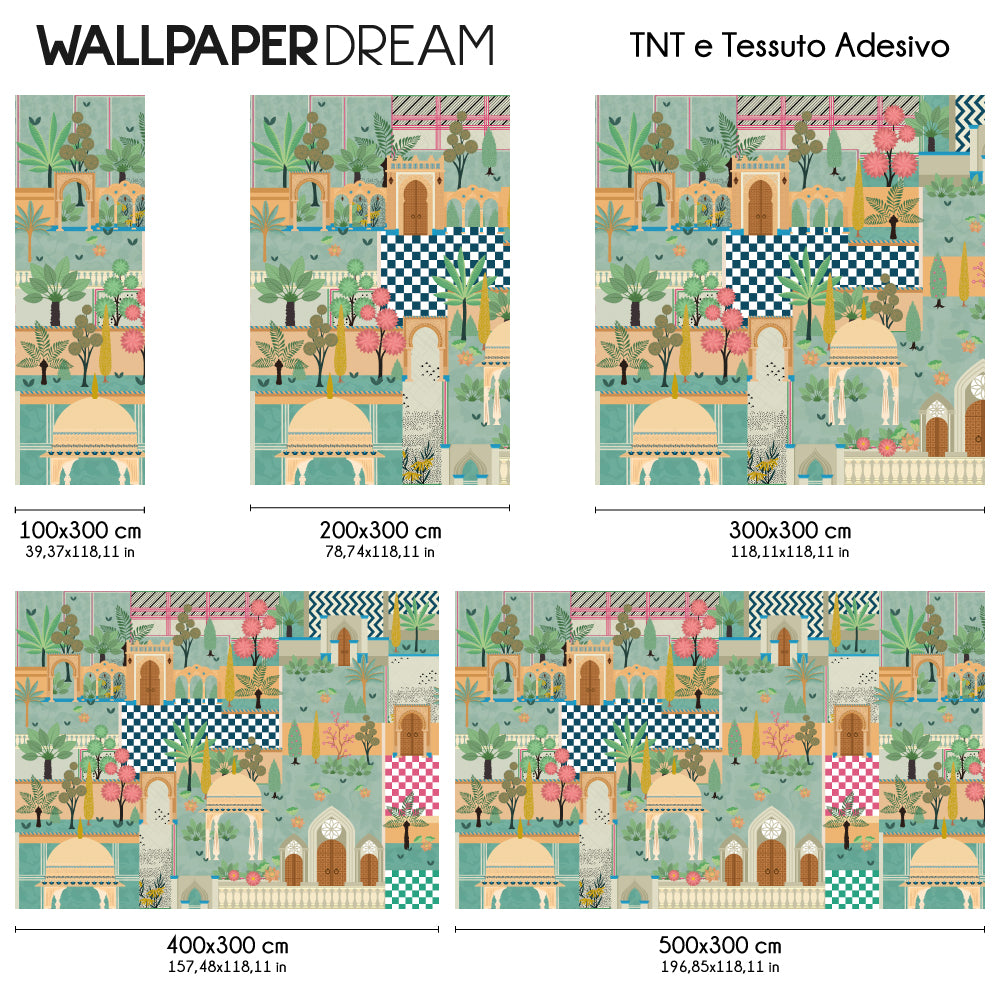 Carta da parati Indian Naive dimensioni TNT Carta da parati Indian Naive dimensioni TNT