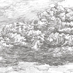 Carta da parati Airy Clouds dettaglio Carta da parati Airy Clouds dettaglio