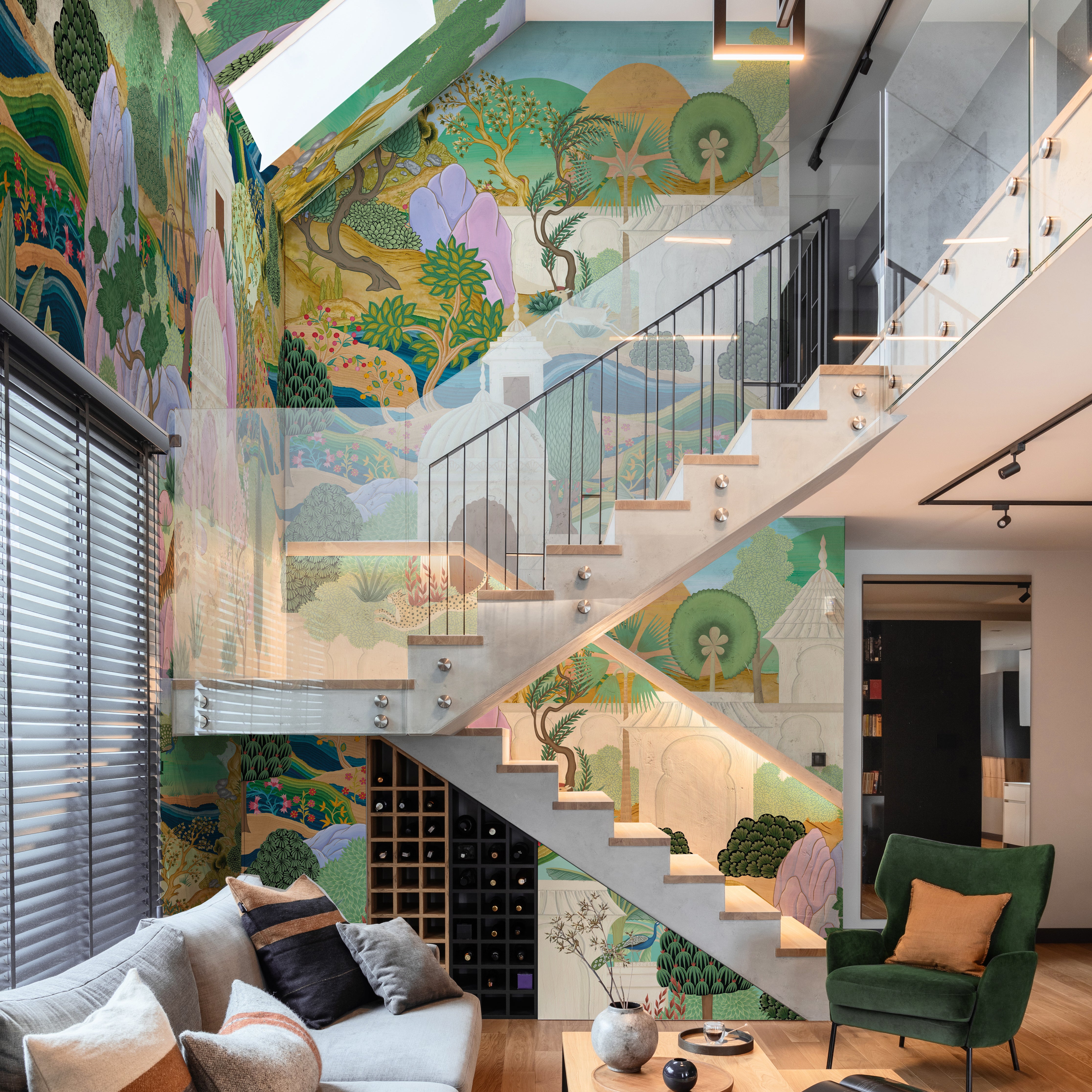 Carta da parati Neverending Journey - soggiorno, scale Carta da parati Neverending Journey - soggiorno, scale