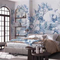 Carta da parati Blue Song - camera da letto Carta da parati Blue Song - camera da letto