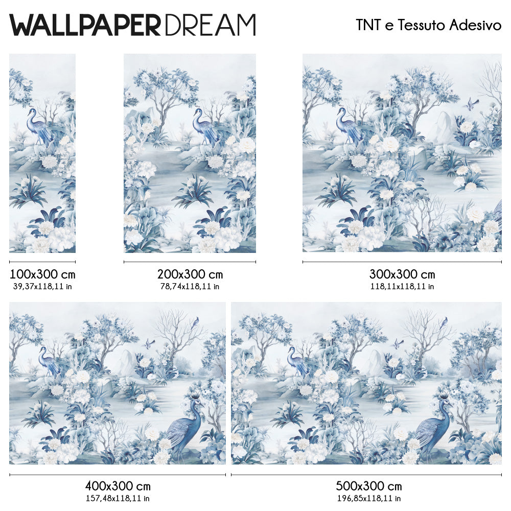 Carta da parati Blue Song - dimensioni TNT Carta da parati Blue Song - dimensioni TNT